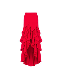 Jupe crêpe stretch - Red