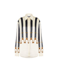 Chemise en satin épaisse - White