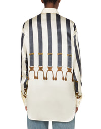 Chemise en satin épaisse - White