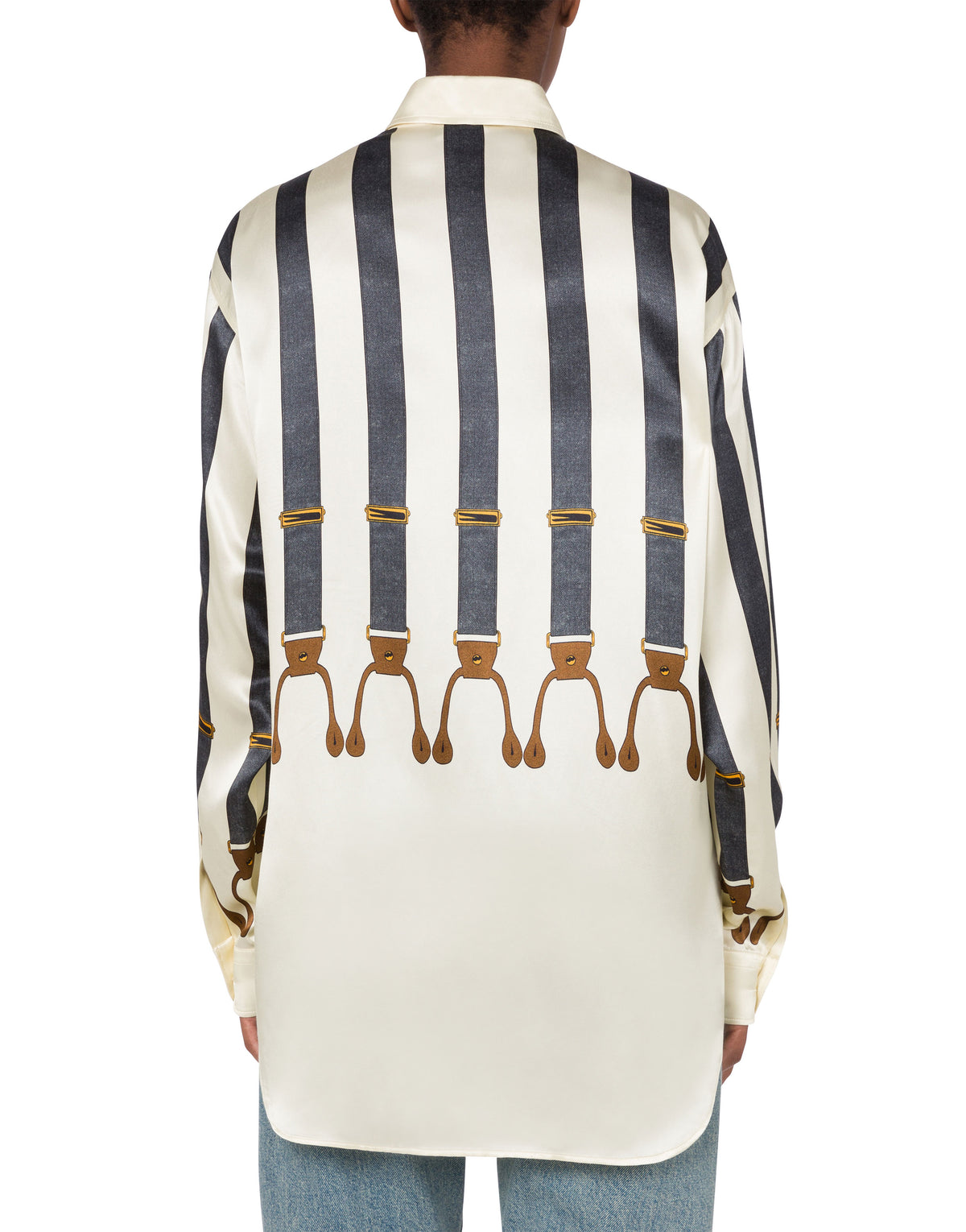 Chemise en satin épaisse - White