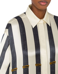 Chemise en satin épaisse - White