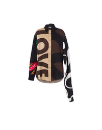 Chemise en sergé de soie - Brown