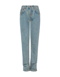Pantalon à cinq poches en denim - Blue
