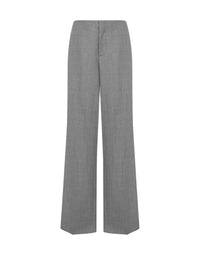 Pantalon en laine à coupe ample - Grey