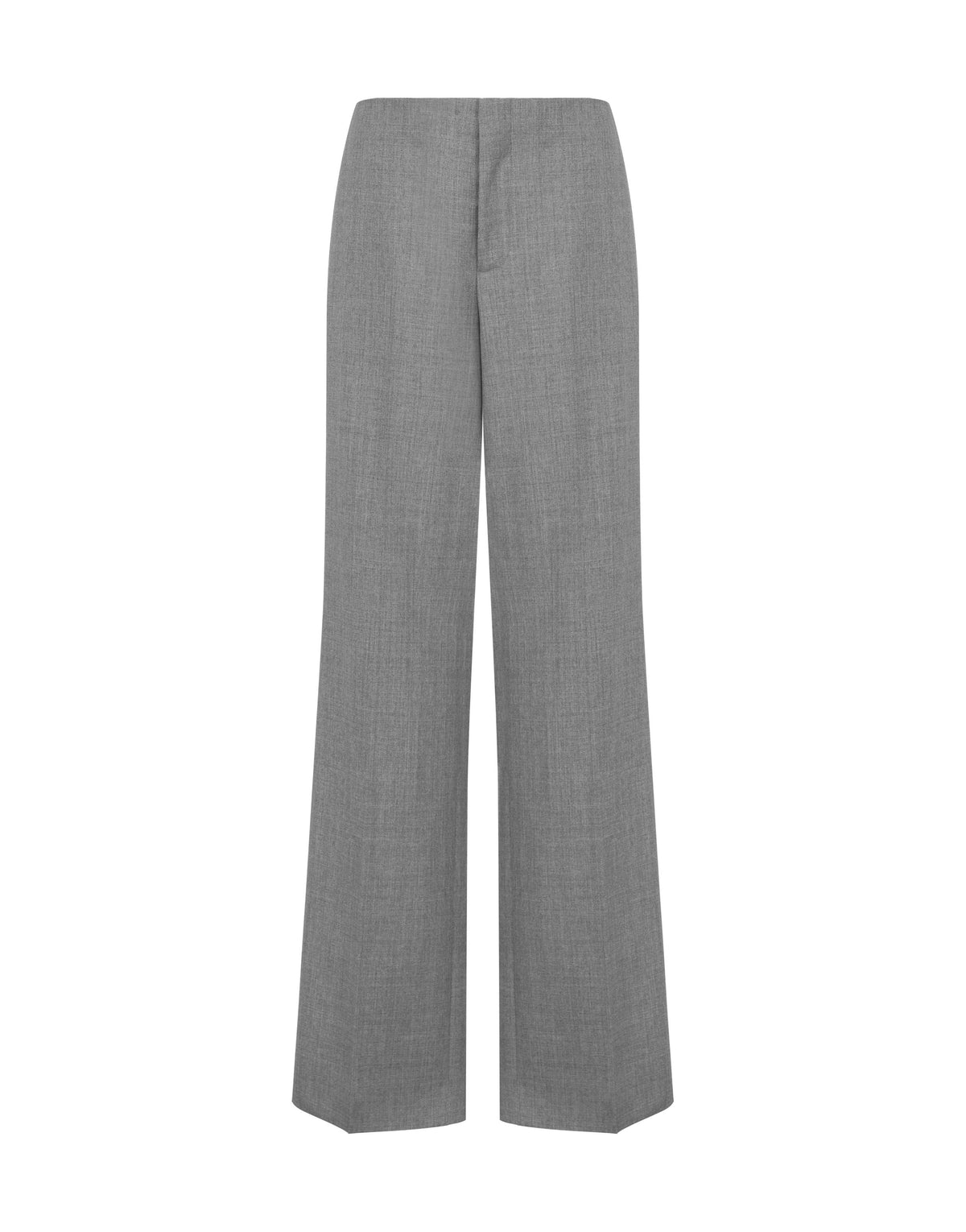 Pantalon en laine à coupe ample - Grey