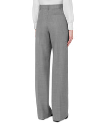 Pantalon en laine à coupe ample - Grey
