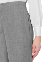 Pantalon en laine à coupe ample - Grey
