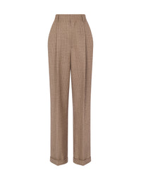 Pantalon oversize en laine oversize - Beige