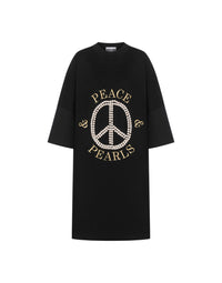 Oversized cotton dress - Black