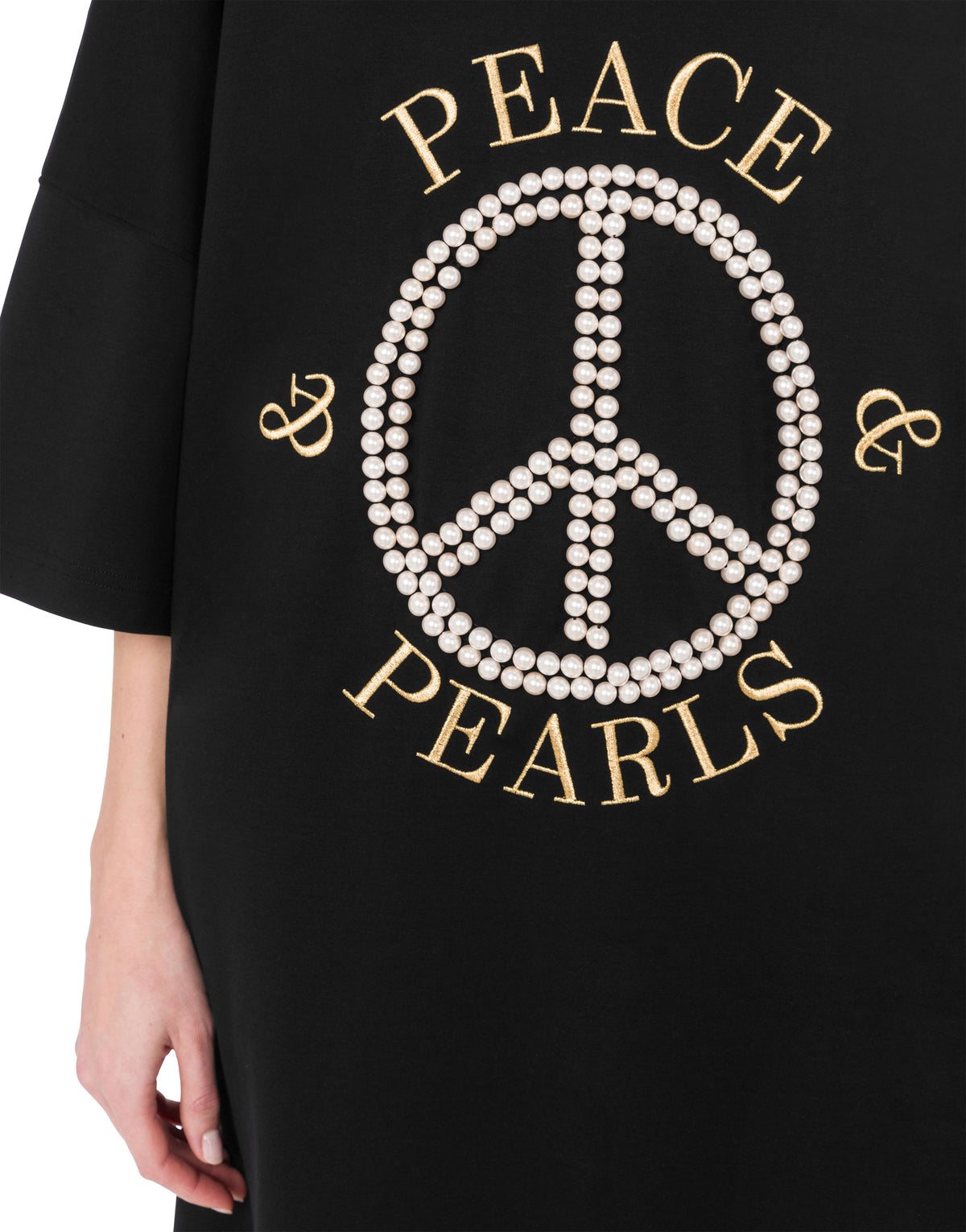 Oversized cotton dress - Black