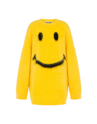 Brushed mohair dress - Yellow