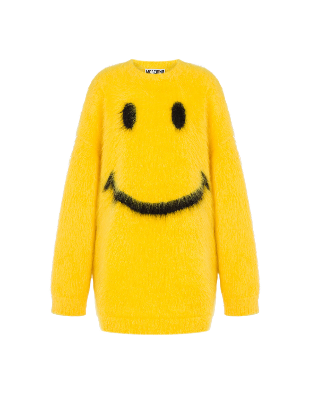 Brushed mohair dress - Yellow