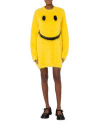 Brushed mohair dress - Yellow