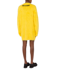 Brushed mohair dress - Yellow