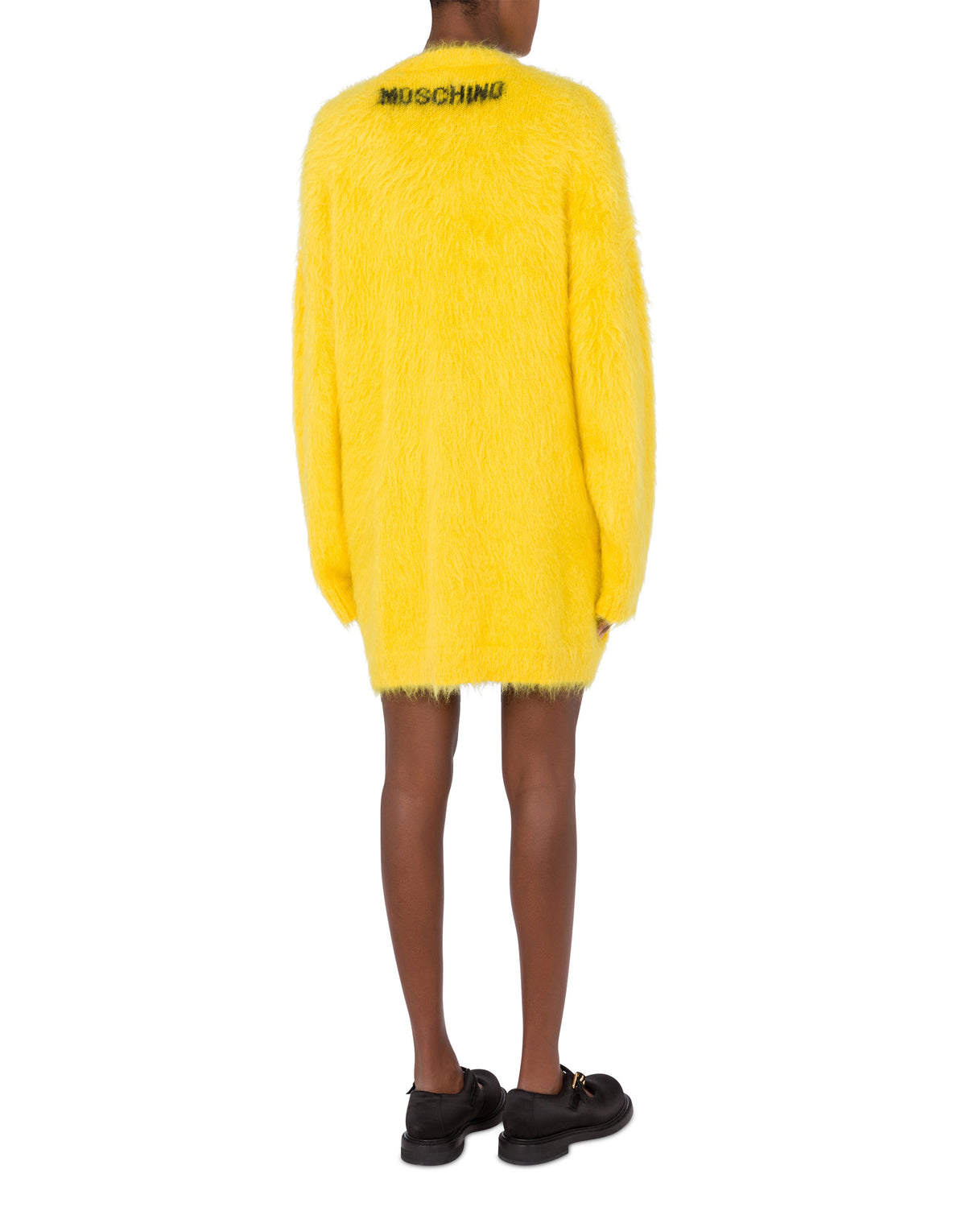 Brushed mohair dress - Yellow
