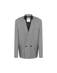 Veste en laine à coupe oversize - Grey