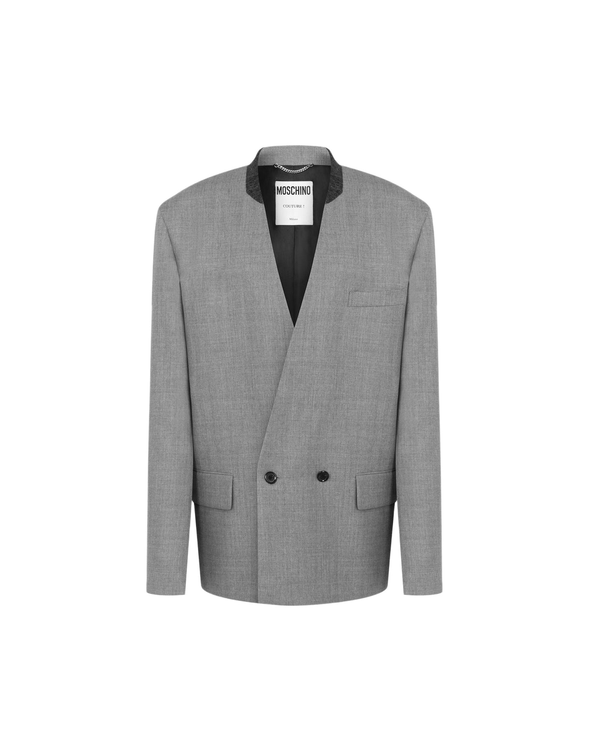 Veste en laine à coupe oversize - Grey