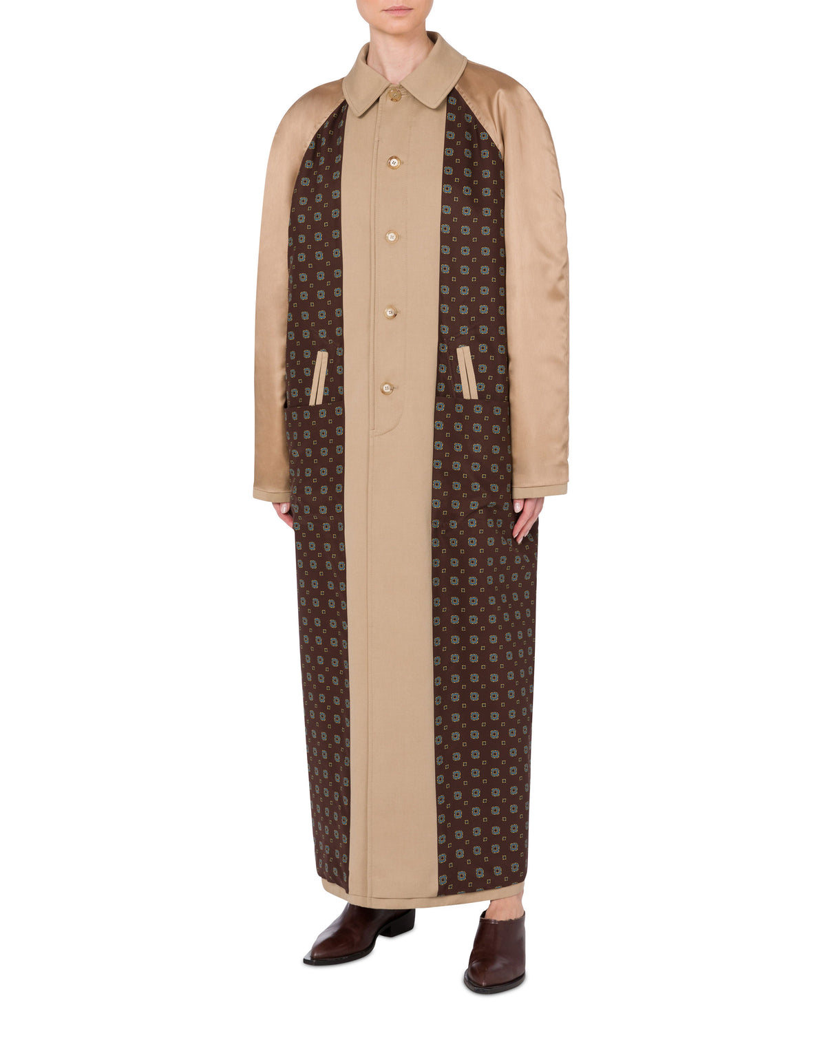 Trench-coat en coton  - Beige
