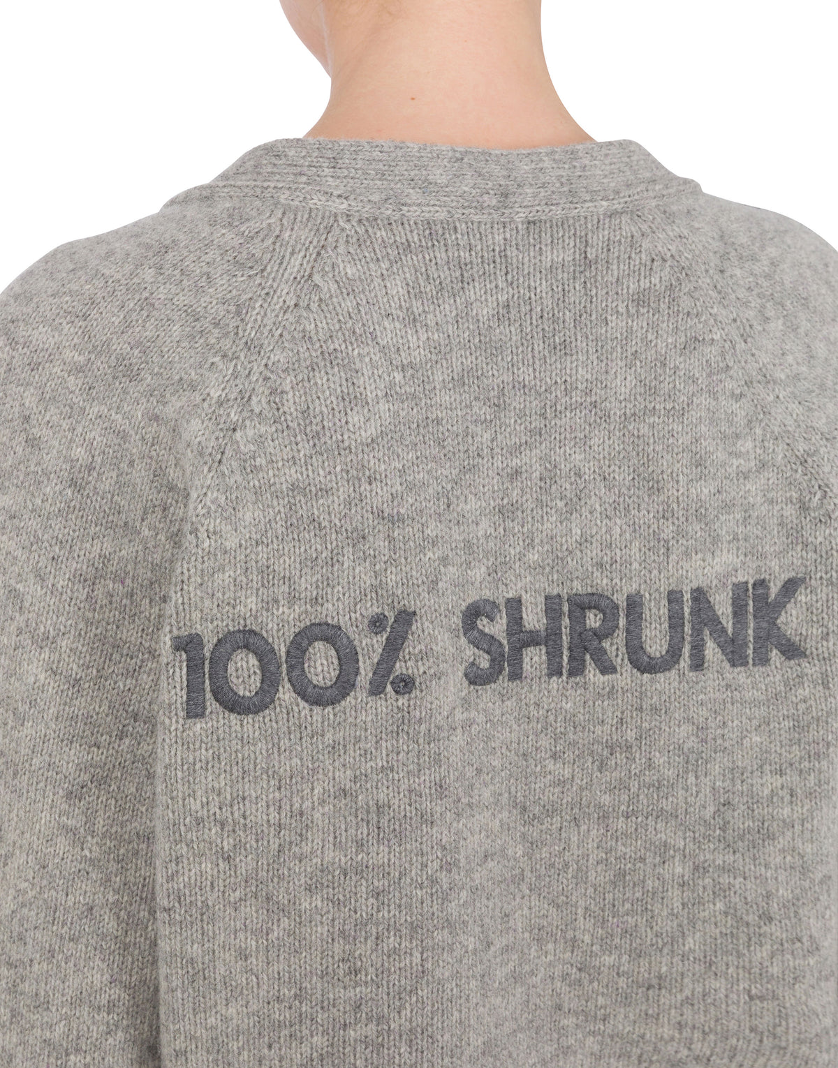 Cardigan en laine boutonné - Grey
