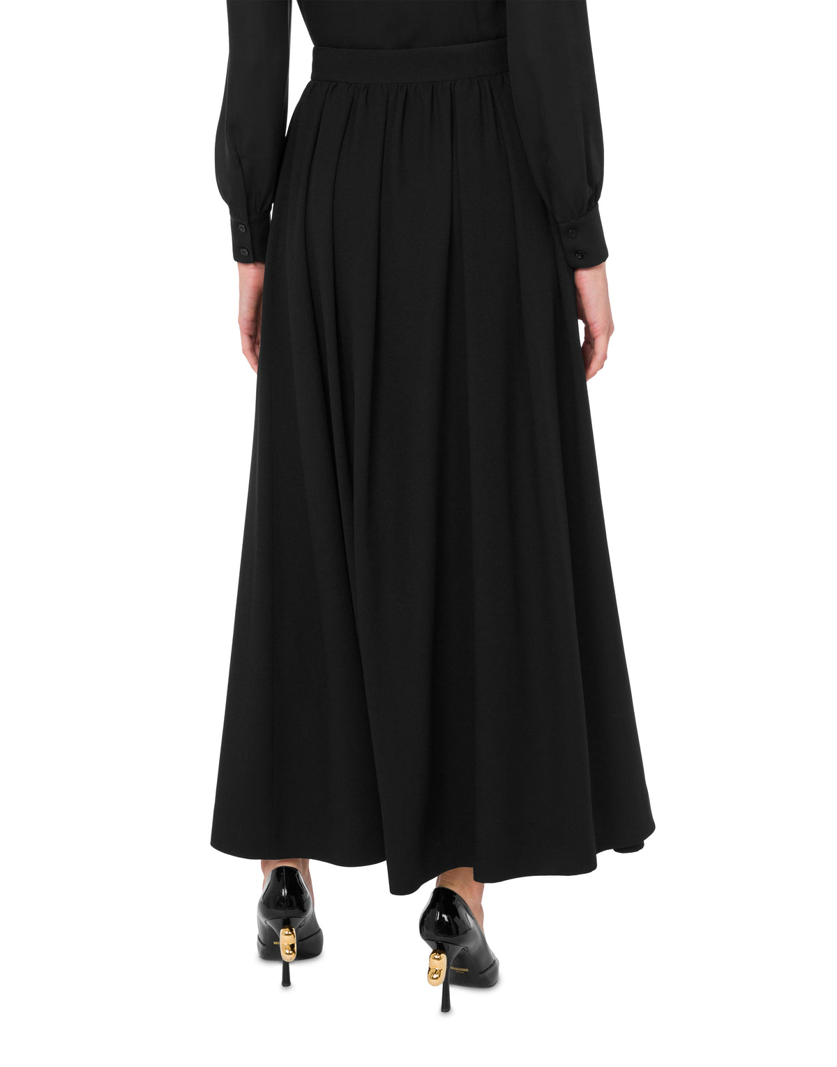 Jupe pantalon en satin - Black