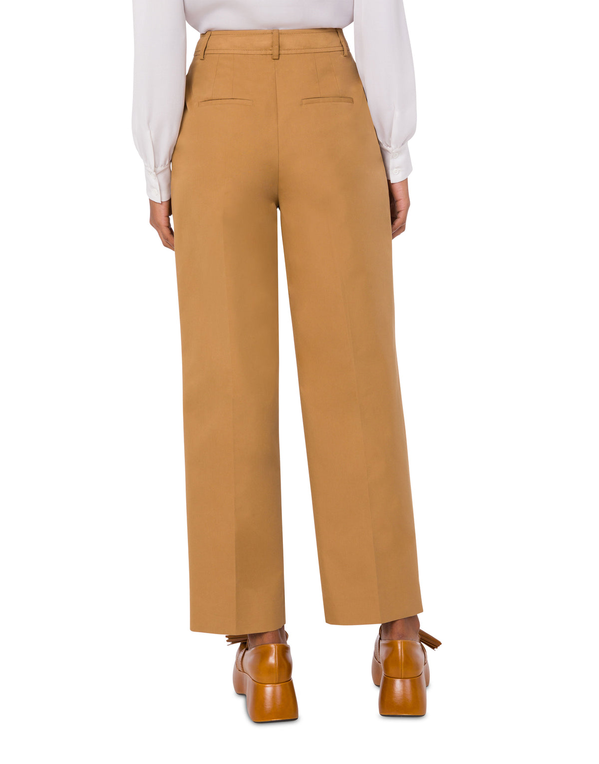 Pantalon en gabardine de coton - Brown