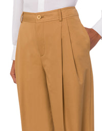 Pantalon en gabardine de coton - Brown