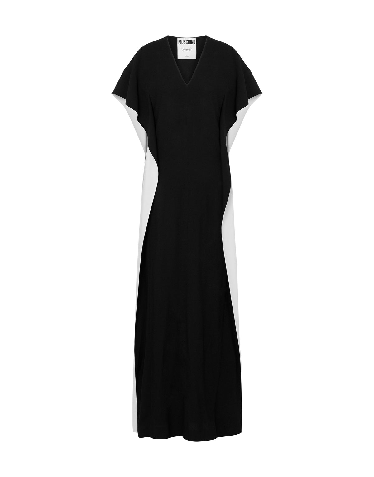 Long dress in enver satin - Black