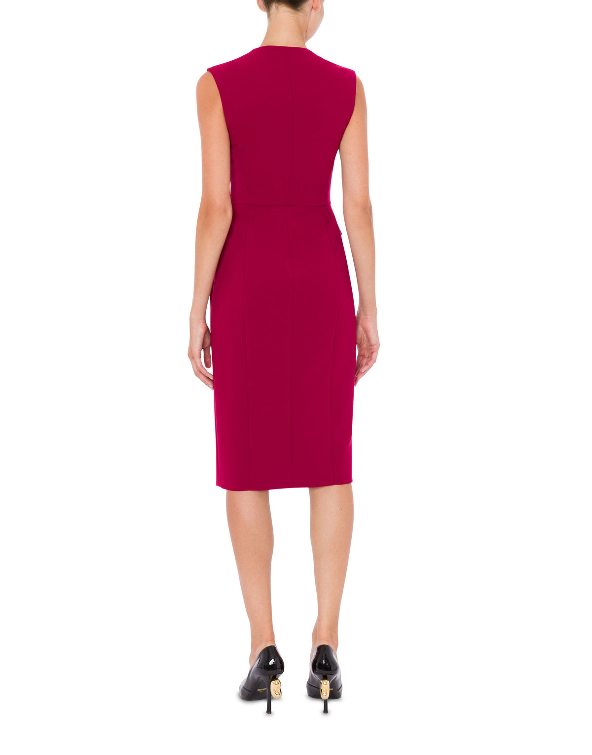Robe midi en crêpe stretch - Red