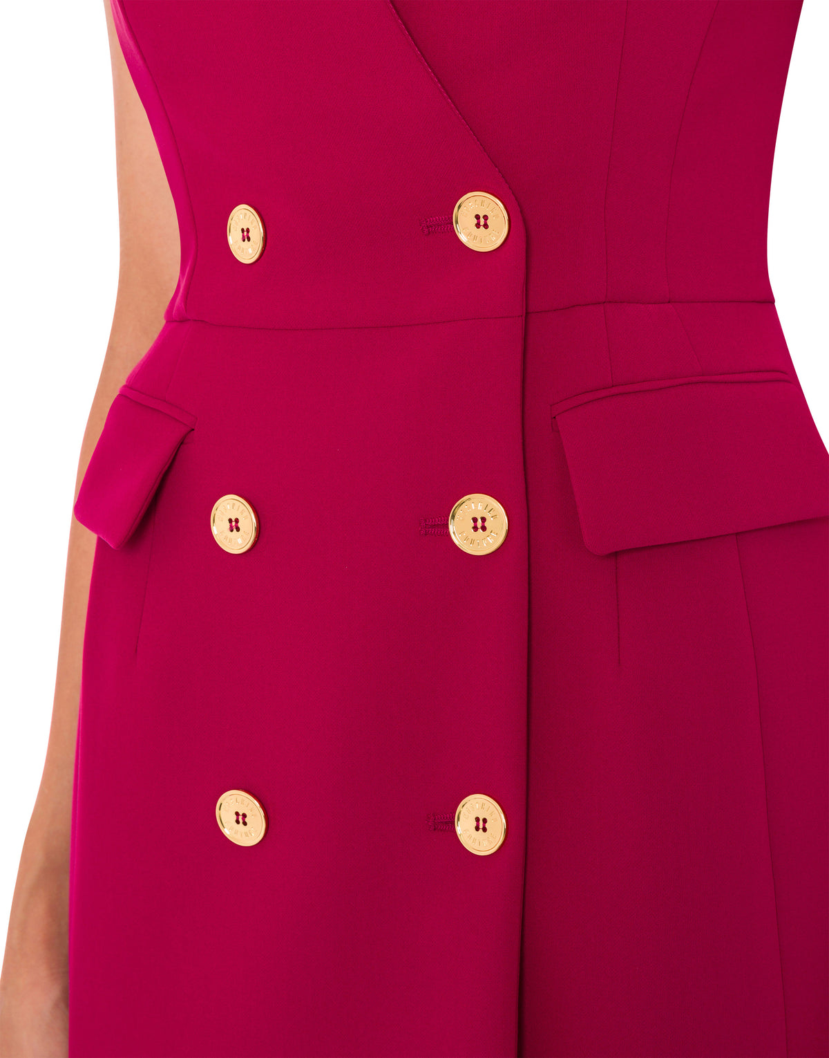 Robe midi en crêpe stretch - Red