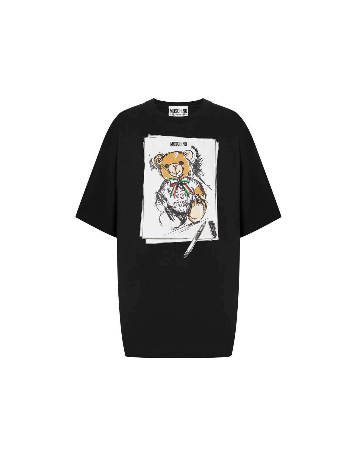 Moschino Teddy Bear oversized T-shirt - Black