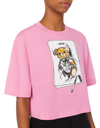 T-shirt court en coton - Pink