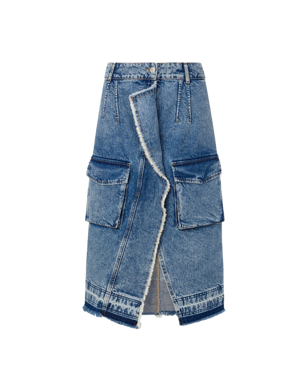 Jupe midi en denim - Blue