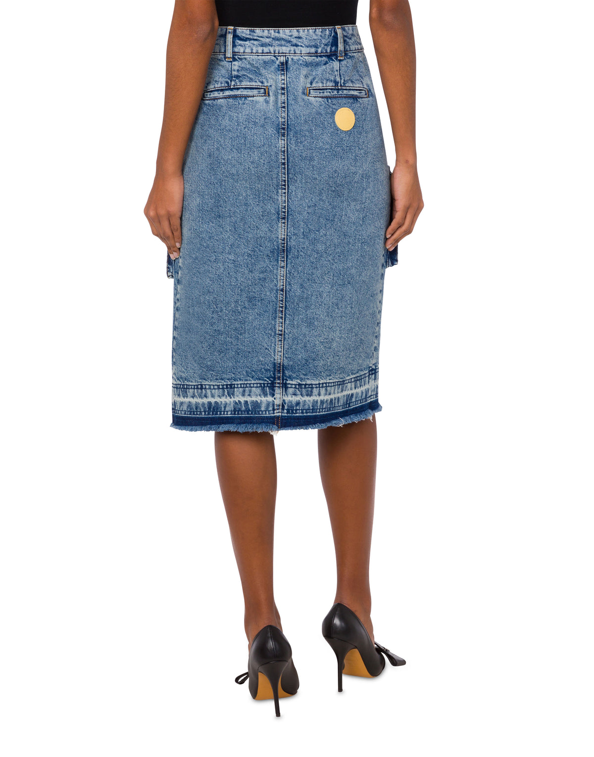 Jupe midi en denim - Blue