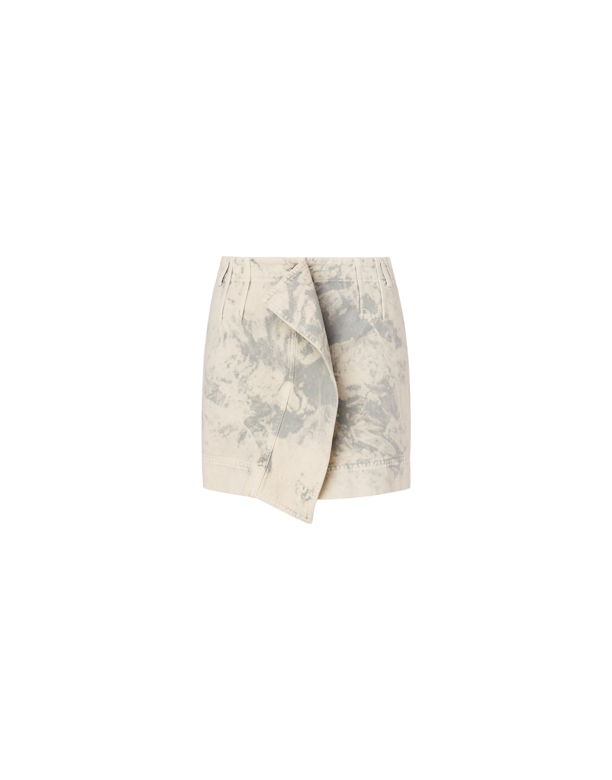 Mini skirt with ruffles - White