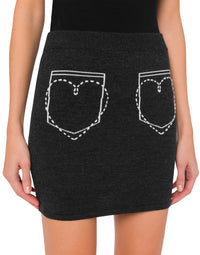 Mini jupe en laine - Grey