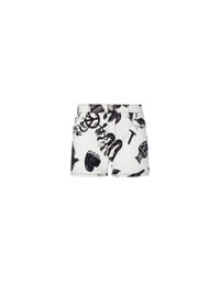 Allover Symbols Shorts - White