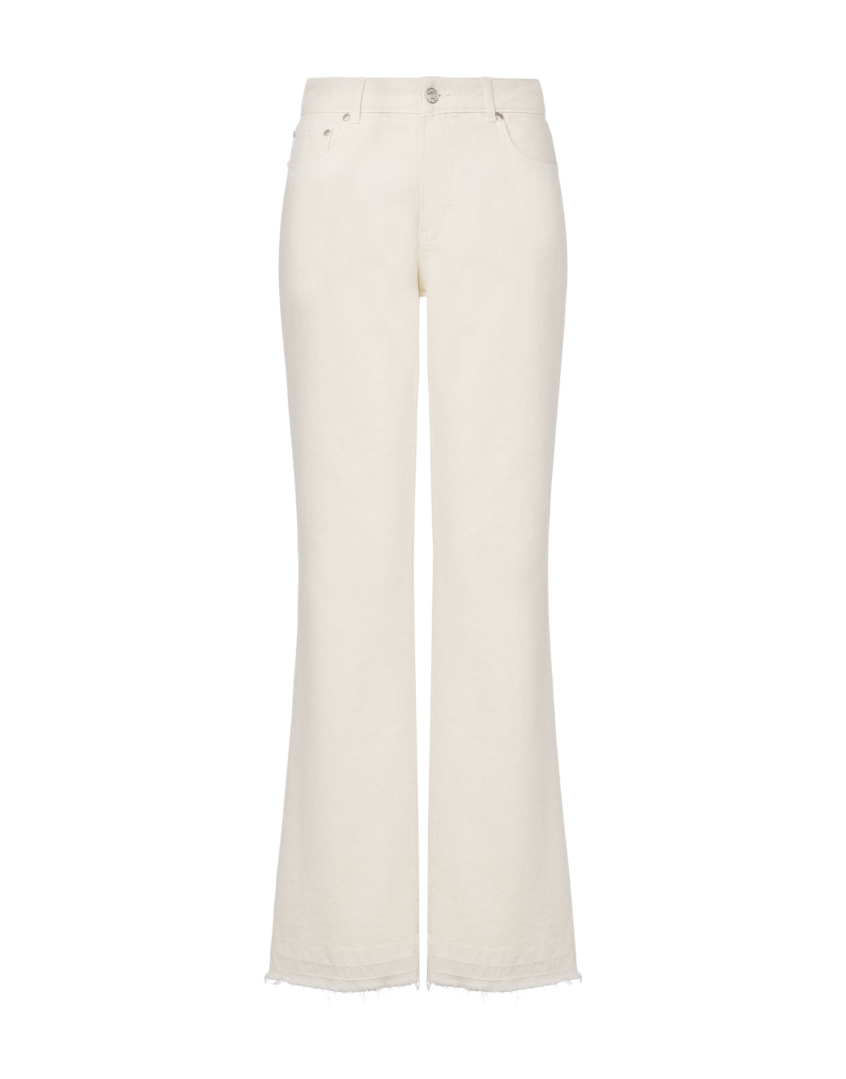 Pantalon classique en denim - White