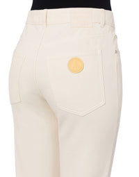 Classic denim pants - White