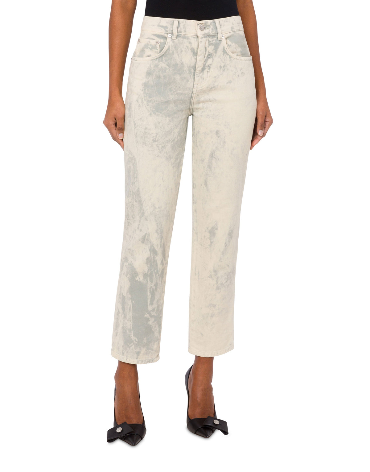Pantalon court en denim - White