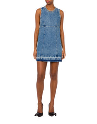 Robe courte en denim - Blue