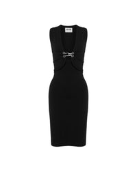 Robe à décolleté plongeant - Black