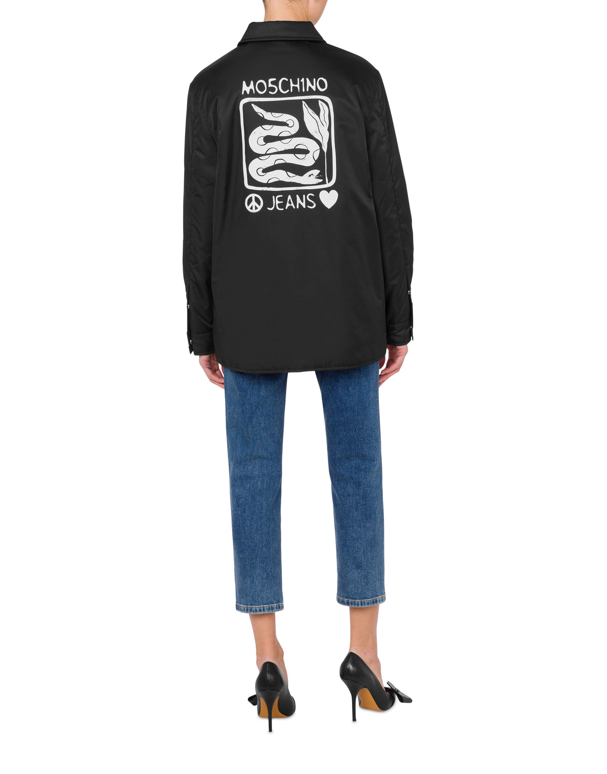 Moschino Windproof Jeans Jacket - Black
