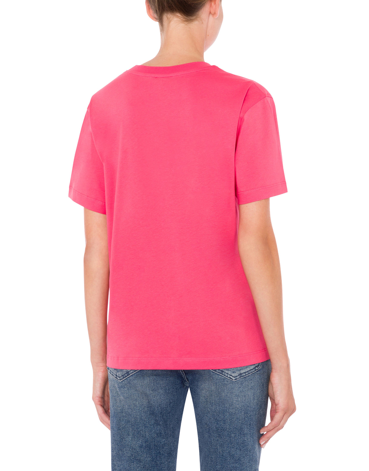 T-shirt à imprimé logo Moschino Jeans en coton - Pink