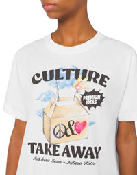 T-shirt Culture Take Away - White