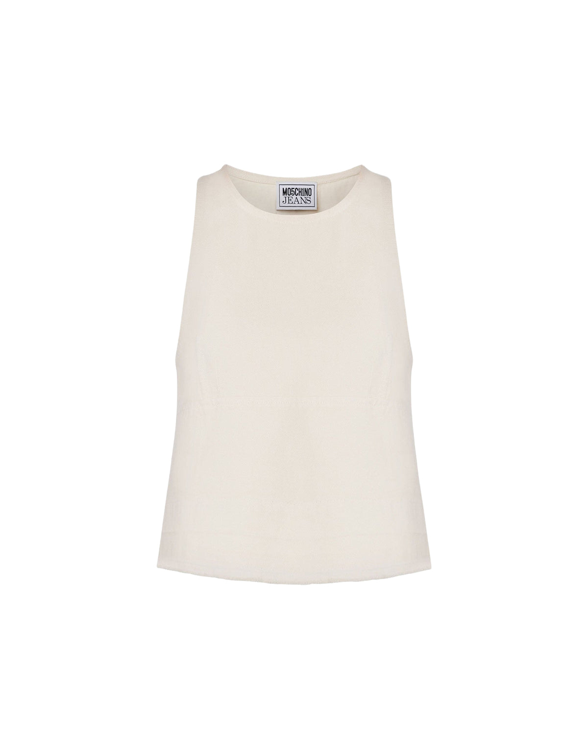 Crop top en coton - White
