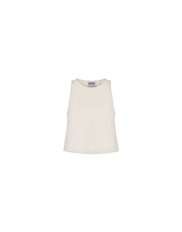 Crop top en coton - White