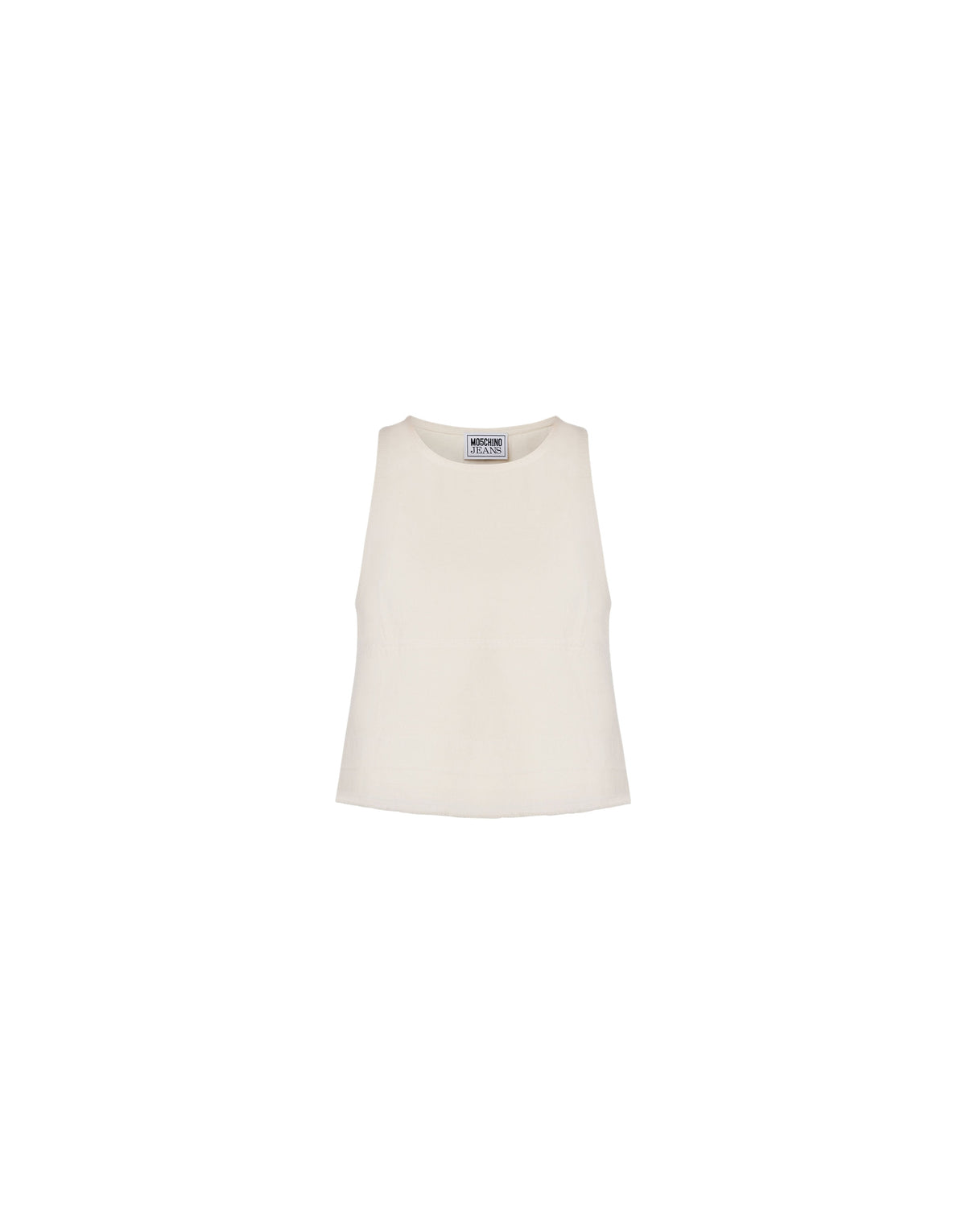 Crop top en coton - White