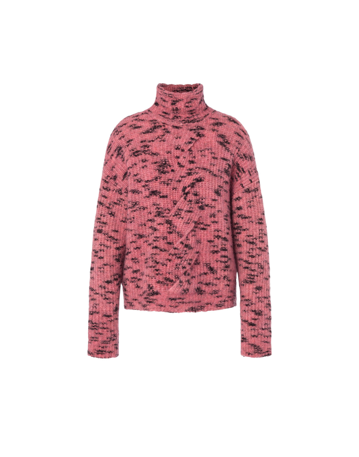 Pull à col roulé boutonné - Pink