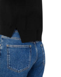 Pull court en laine - Black