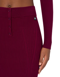Mini jupe crayon en tricot - Red